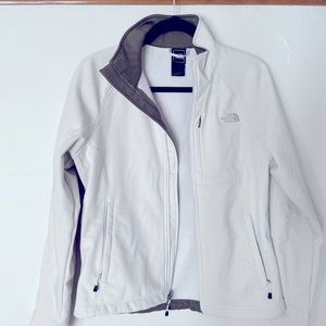 NorthFace jacket, white/stone, perfect for fall weather!!! Used like new!